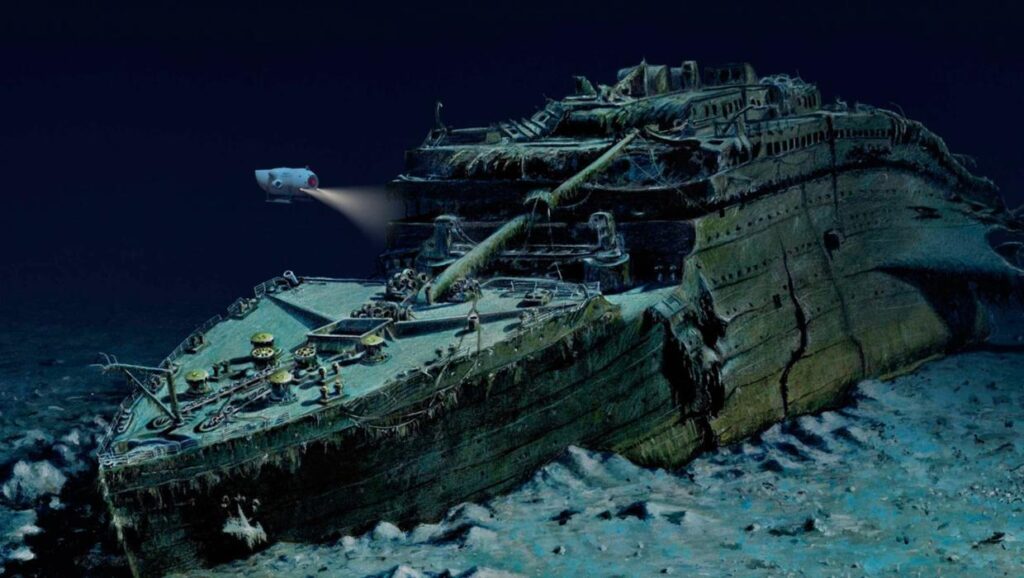 Titanic Ship Wreck Ocen Floor