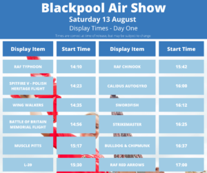 Blackpool air show times