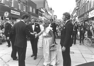 HM King Charles III meets local dignitaries